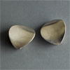 Georg Jensen irregular sloped circular clip earrings,