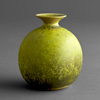 Carl-Harry Stalhane unique solfatara green glazed vase