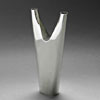 Gio Ponti for Lino Sabattini tall "V" shaped silver tone vase